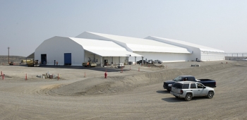 An exterior view of the recently constructed Accelerated Retrieval Project-VIII facility. An exterior view of the recently constructed Accelerated Retrieval Project-VIII facility.