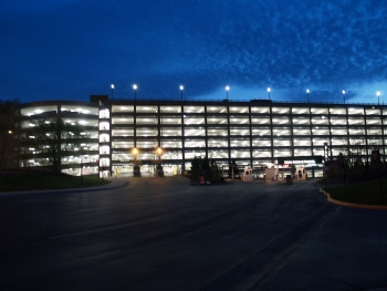 Upgrades such as new energy efficient lighting have helped slash energy use at the RiverCentre parking ramp in St. Paul, Minnesota by 50%. | Photo courtesy of City of St. Paul Upgrades such as new energy efficient lighting have helped slash energy use at the RiverCentre parking ramp in St. Paul, Minnesota by 50%. | Photo courtesy of City of St. Paul