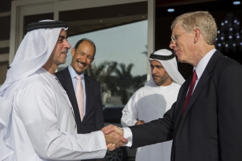 Deputy Secretary Poneman traveled to Abu Dhabi, UAE, to join Energy Minister Suhail Al Mazrouei in launching the U.S.-UAE Strategic Energy Dialogue on June 23. Deputy Secretary Poneman traveled to Abu Dhabi, UAE, to join Energy Minister Suhail Al Mazrouei in launching the U.S.-UAE Strategic Energy Dialogue on June 23.