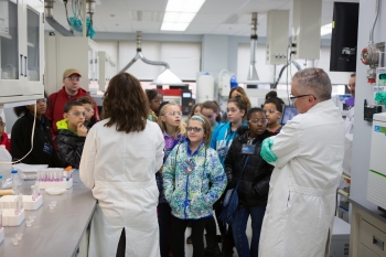 Students tour the National Energy Technology Lab (NETL) as part of My Brother's Keeper Week at the Labs. | Photo courtesy of NETL. Students tour the National Energy Technology Lab (NETL) as part of My Brother's Keeper Week at the Labs. | Photo courtesy of NETL.