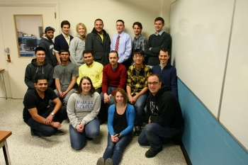 <strong>UNIVERSITY OF MASSACHUSETTS LOWELL</strong> Back row: Isaac Grulon, Dean Kennedy, Erika Sjoberg, Albert Andino, Robert Leboeuf, Gregory Lennartz, Michael Dube. Middle row: David Phung, Jigar Patel, Alexandre Sampaio, Patrick Logan, Jeffrey Chung, Peter Jones. Front row: Parth Patel, Donna DiBattista, Meaghan Riley, Michael Schaefer. Not pictured: Christopher Daly, Erik Anderson. Credit: David Willis <strong>UNIVERSITY OF MASSACHUSETTS LOWELL</strong> Back row: Isaac Grulon, Dean Kennedy, Erika Sjoberg, Albert Andino, Robert Leboeuf, Gregory Lennartz, Michael Dube. Middle row: David Phung, Jigar Patel, Alexandre Sampaio, Patrick Logan, Jeffrey Chung, Peter Jones. Front row: Parth Patel, Donna DiBattista, Meaghan Riley, Michael Schaefer. Not pictured: Christopher Daly, Erik Anderson. Credit: David Willis
