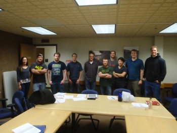 <strong>UNIVERSITY OF ALASKA FAIRBANKS</strong> From left to right: Shannan Hoyos, Ed Greene, Matthew Staley, Patrick Wade, Nick Janssen, Chic O'Dell, Pryce Brown, Bruce Lee, Wyatt Rehder, Dominic Dionne. Credit: University of Alaska Fairbanks <strong>UNIVERSITY OF ALASKA FAIRBANKS</strong> From left to right: Shannan Hoyos, Ed Greene, Matthew Staley, Patrick Wade, Nick Janssen, Chic O'Dell, Pryce Brown, Bruce Lee, Wyatt Rehder, Dominic Dionne. Credit: University of Alaska Fairbanks