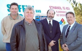 Pictured are members of the SRS Green Fleet Team, including, left to right, Kevin Heath, Tim Armstrong, Chris Goodman, and Dave Hepner. Team member Pete Ladomirak is not shown. Pictured are members of the SRS Green Fleet Team, including, left to right, Kevin Heath, Tim Armstrong, Chris Goodman, and Dave Hepner. Team member Pete Ladomirak is not shown.