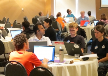 Participants at the Los Angeles Apps for Energy Hackathon build what could be the next great energy app. | Photo courtesy of UCLA. Participants at the Los Angeles Apps for Energy Hackathon build what could be the next great energy app. | Photo courtesy of UCLA.