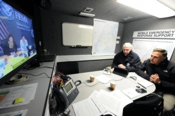 Deputy Assistant Secretary for Infrastructure Security & Energy Restoration Bill Bryan speaks with FEMA in the wake of Hurricane Sandy Deputy Assistant Secretary for Infrastructure Security & Energy Restoration Bill Bryan speaks with FEMA in the wake of Hurricane Sandy