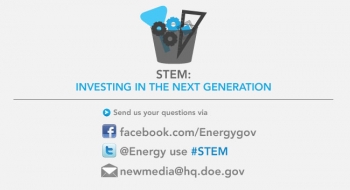 Join Michelle Fox on Twitter this Thursday at 4:00pm for a Tweet-up about STEM investments in education and the workforce. Join Michelle Fox on Twitter this Thursday at 4:00pm for a Tweet-up about STEM investments in education and the workforce.