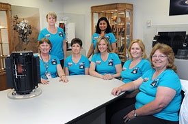 The women who work at Idaho National Laboratory's Space Nuclear Systems and Technologies Laboratory assembles radioisotope power systems, or "space batteries," which provide nuclear energy to power NASA spacecraft and rovers that venture into deep space to perform scientific missions. The women who work at Idaho National Laboratory's Space Nuclear Systems and Technologies Laboratory assembles radioisotope power systems, or "space batteries," which provide nuclear energy to power NASA spacecraft and rovers that venture into deep space to perform scientific missions.