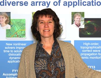 Lori Diachin is the Director for the Center for Applied Scientific Computing (CASC) in the Computation Directorate at Lawrence Livermore National Laboratory (LLNL) . Lori Diachin is the Director for the Center for Applied Scientific Computing (CASC) in the Computation Directorate at Lawrence Livermore National Laboratory (LLNL) .