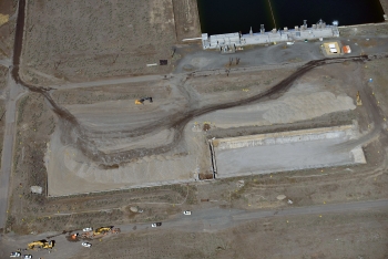 An aeriel view of the site of the former 183-B Clearwell. An aeriel view of the site of the former 183-B Clearwell.