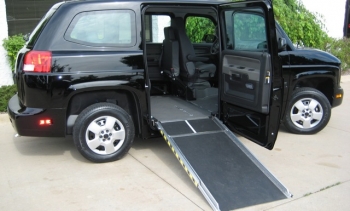 The MV-1, a new wheelchair accessible, fuel-efficient vehicle | Photo Courtesy of Vehicle Production Group The MV-1, a new wheelchair accessible, fuel-efficient vehicle | Photo Courtesy of Vehicle Production Group