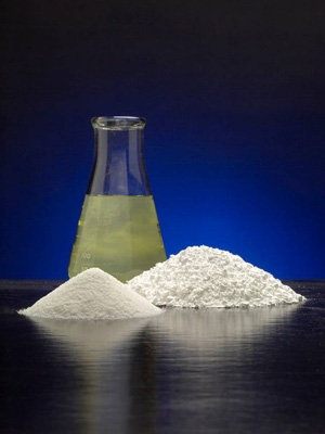 Chemetall extracts lithium carbonate, a powder, from brine, a salty solution from within the earth. | Photo courtesy Chemetall Chemetall extracts lithium carbonate, a powder, from brine, a salty solution from within the earth. | Photo courtesy Chemetall