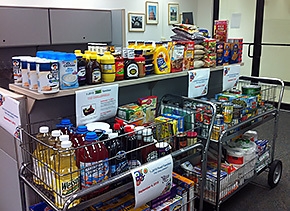 Pictured are donations the Office of Human Capital at EM headquarters provided to the campaign. Pictured are donations the Office of Human Capital at EM headquarters provided to the campaign.