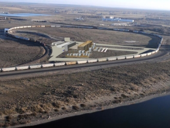 A computer-generate image shows the biorefinery in Boardman, Oregon. | Photo Courtesy of Matt Kegler, diagram supplied by Burns & McDonnell A computer-generate image shows the biorefinery in Boardman, Oregon. | Photo Courtesy of Matt Kegler, diagram supplied by Burns & McDonnell