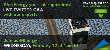What do you want to know about solar energy? Submit your questions in advance of our #AskEnergy Twitter Q&A. | Graphic by <a href="http://energy.gov/contributors/sarah-gerrity">Sarah Gerrity</a>, photo courtesy of NRGEnergy. What do you want to know about solar energy? Submit your questions in advance of our #AskEnergy Twitter Q&A. | Graphic by <a href="http://energy.gov/contributors/sarah-gerrity">Sarah Gerrity</a>, photo courtesy of NRGEnergy.