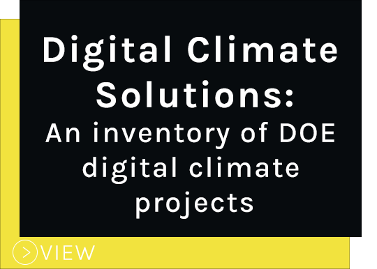 DOE Climate Digital Solutions Inventory