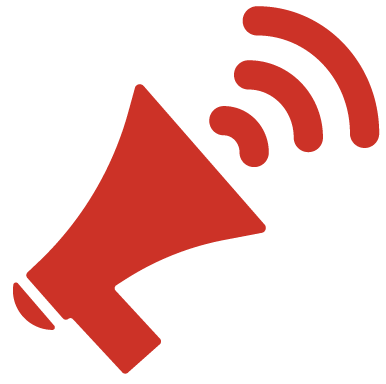 Megaphone graphic representing communication.