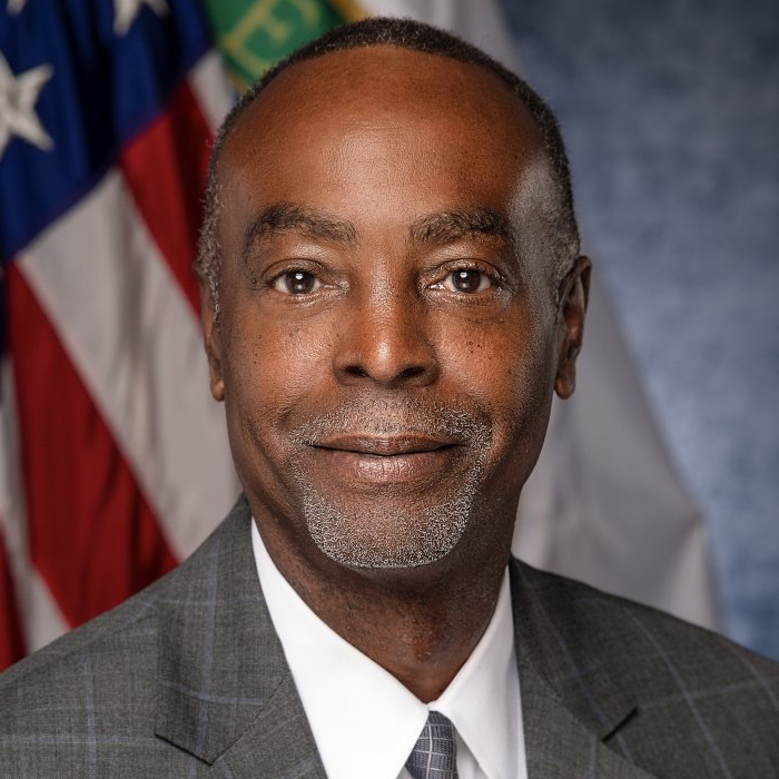 A portrait of Lewis "Lew" Monroe III