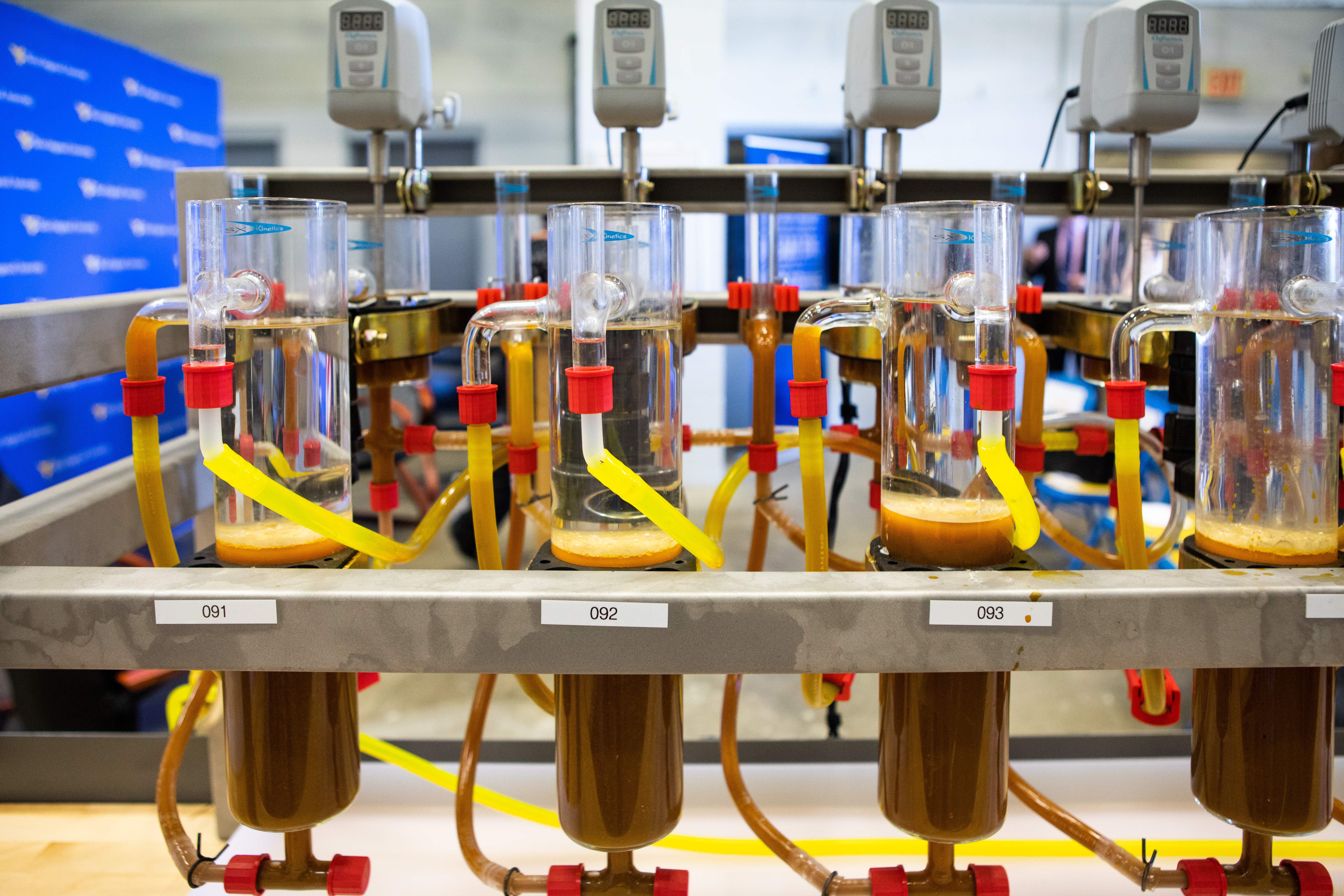 rare eearth elements being extracted in a lab