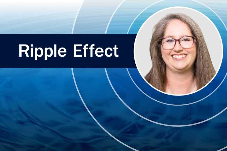 Ripple Effect branded logo with Kristine Moddy's headshot 