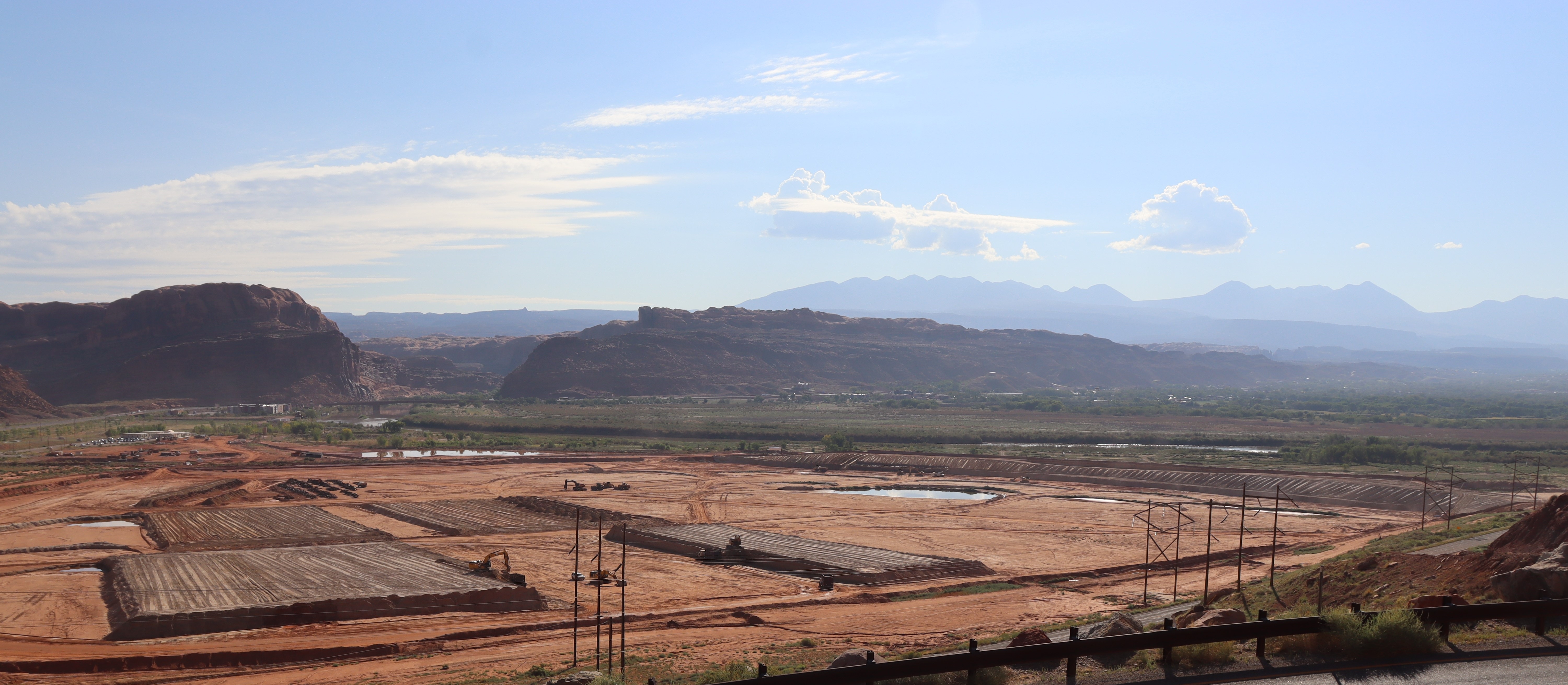 Aerial view of Moab tailings pile
