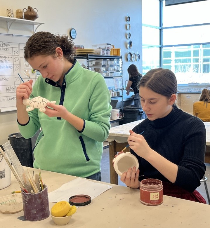 Students participating in STEM activities