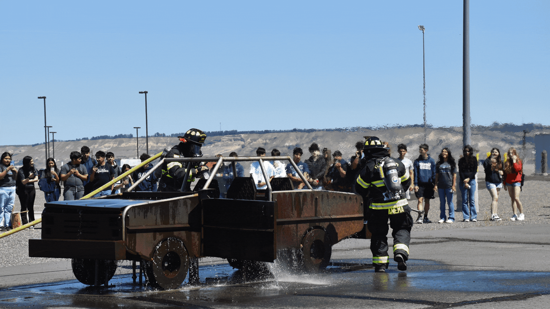 Rotating set of images from the Hanford Site