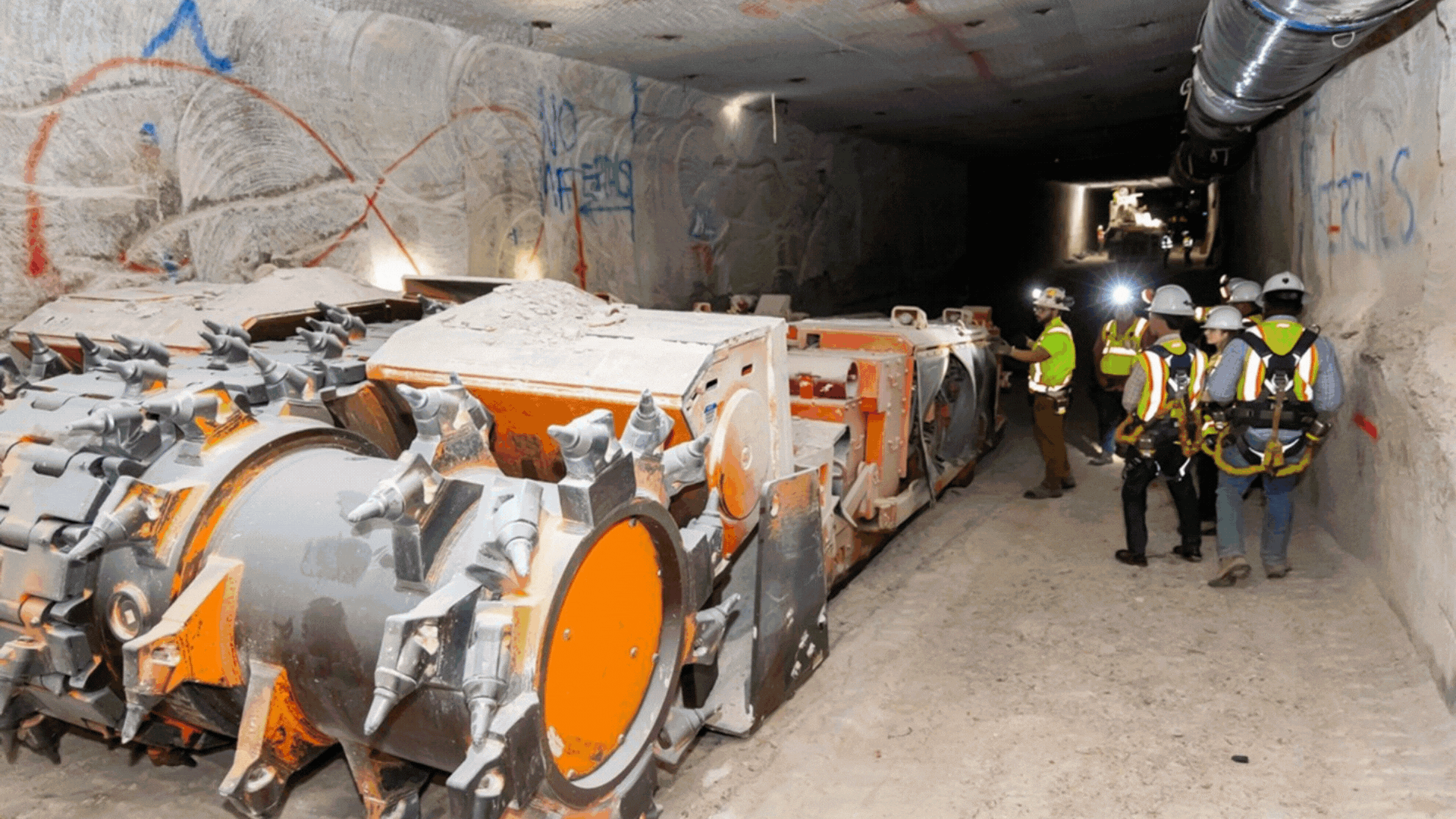 Rotating set of images from the Waste Isolation Pilot Plant