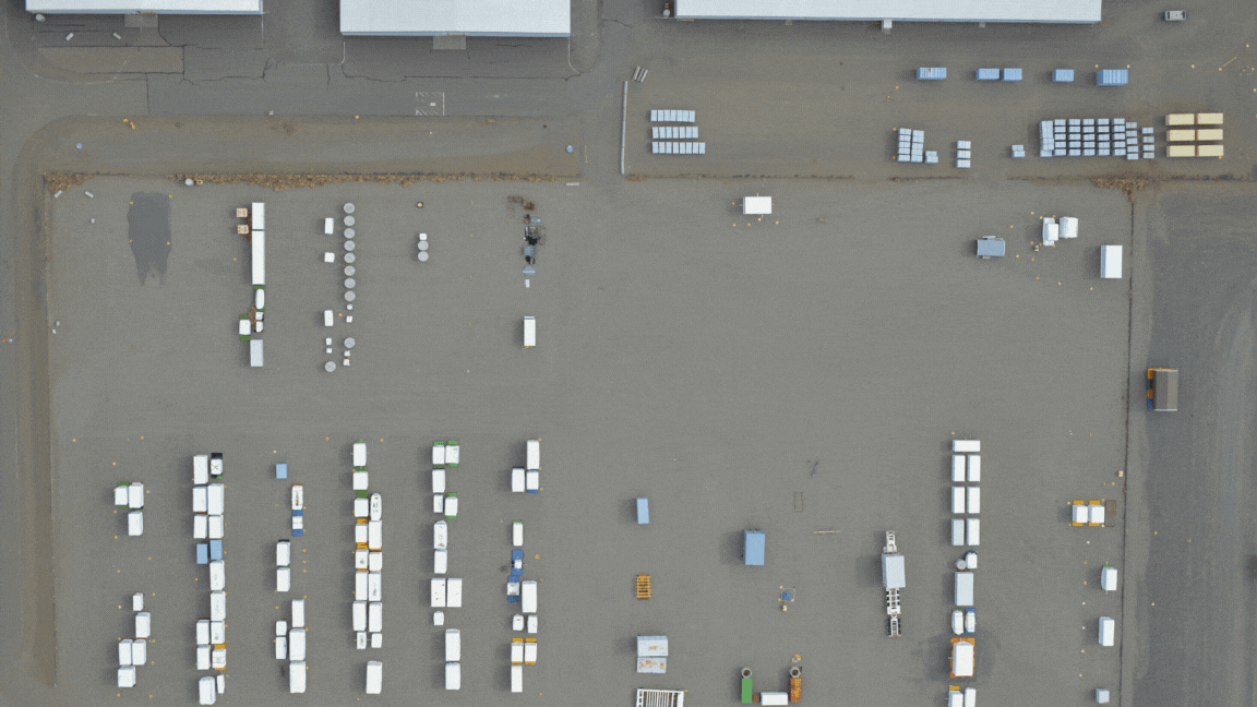 Rotating set of images from the Hanford Site before and after demolition