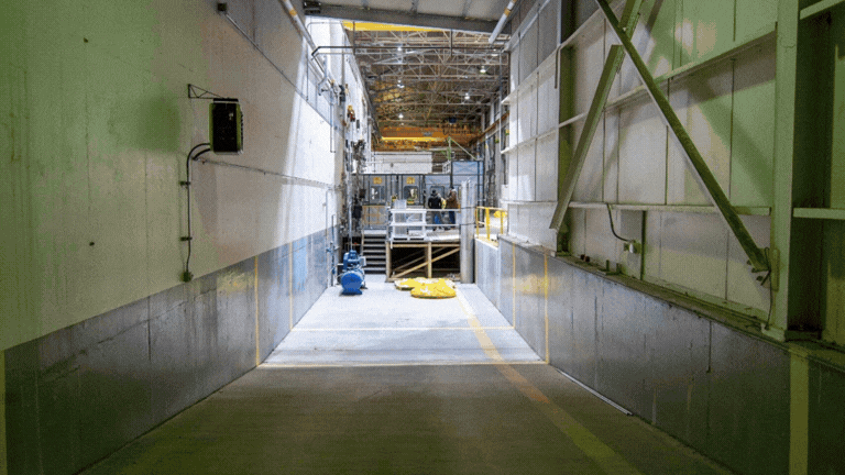 Rotating set of images of a storage facility at the Idaho Site