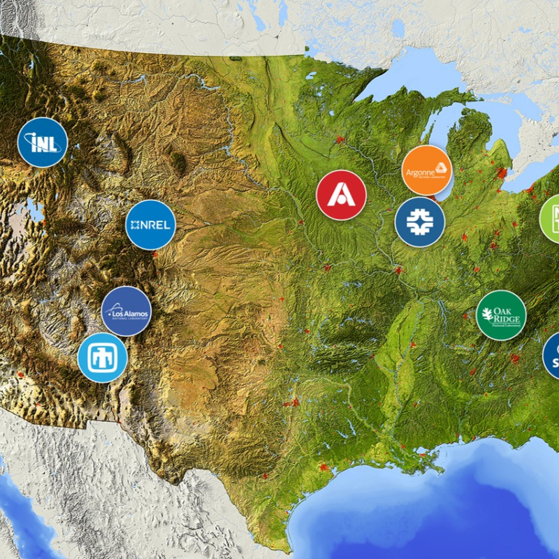 The DOE National Lab System Map