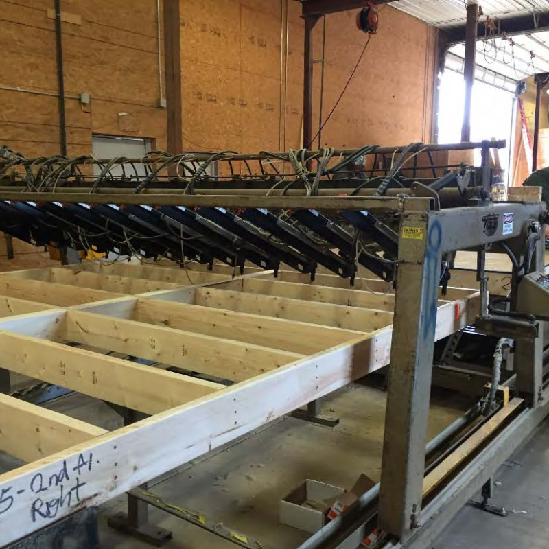 Extended plate and beam wall system.