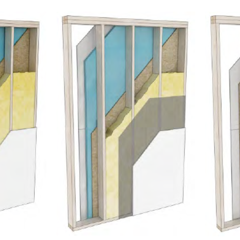 Illustration of high-r wall systems.