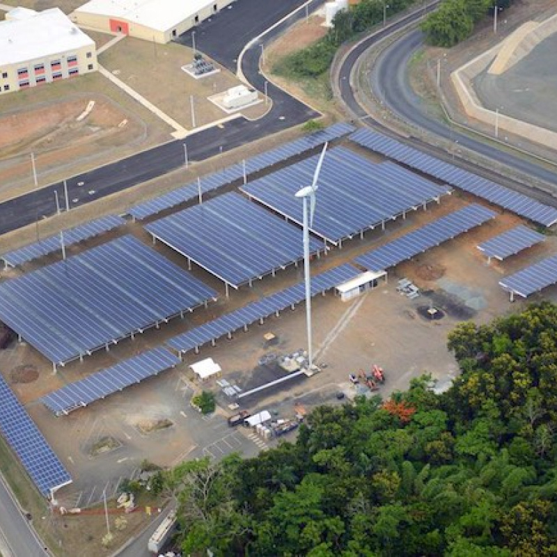 Solar installation at Fort Buchanan.