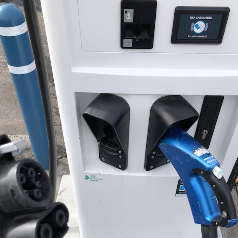 EVGo electric vehicle charging station in Denver