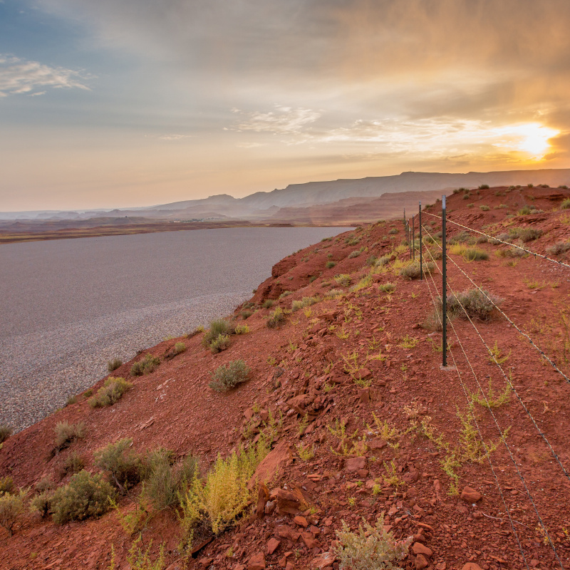 Mexican Hat Site at Sunset