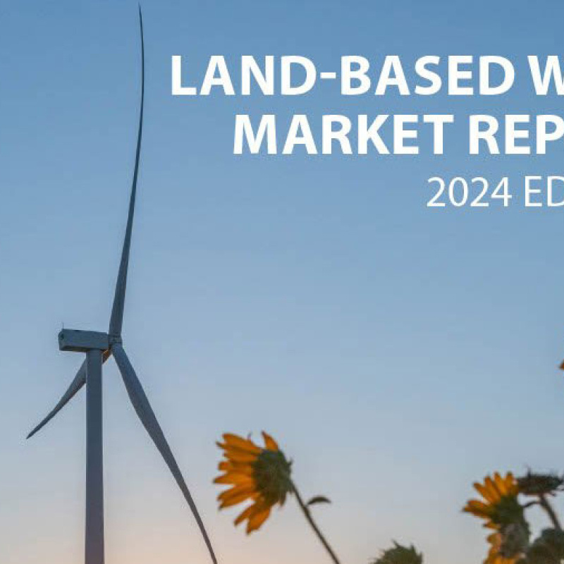 Cover of the 2024 Land-Based Wind Market Report