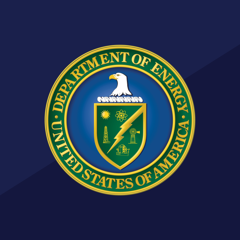 DOE Full Seal on Blue background