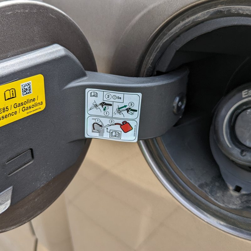 E85 truck's fuel tank