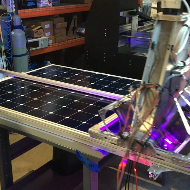 The first prototype of the non-contact scanner