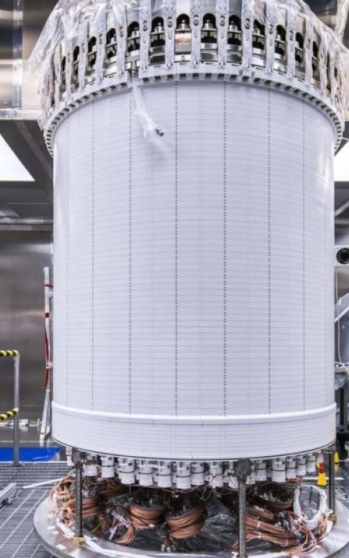 The LZ (LUX-ZEPLIN) liquid xenon-based dark matter experiment operating at the Sanford Underground Research Facility (SURF), nearly 1 mile underground in Lead, South Dakota.