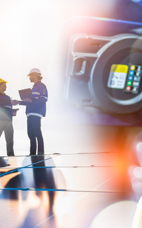 Clean energy collage