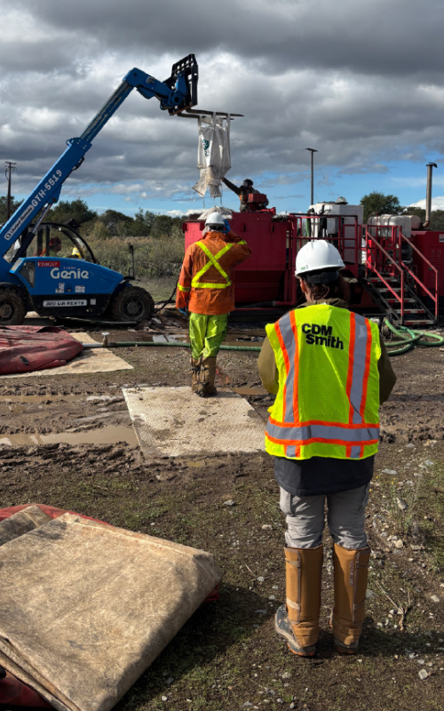 Contractors work on groundwater pilot study in Area IV 