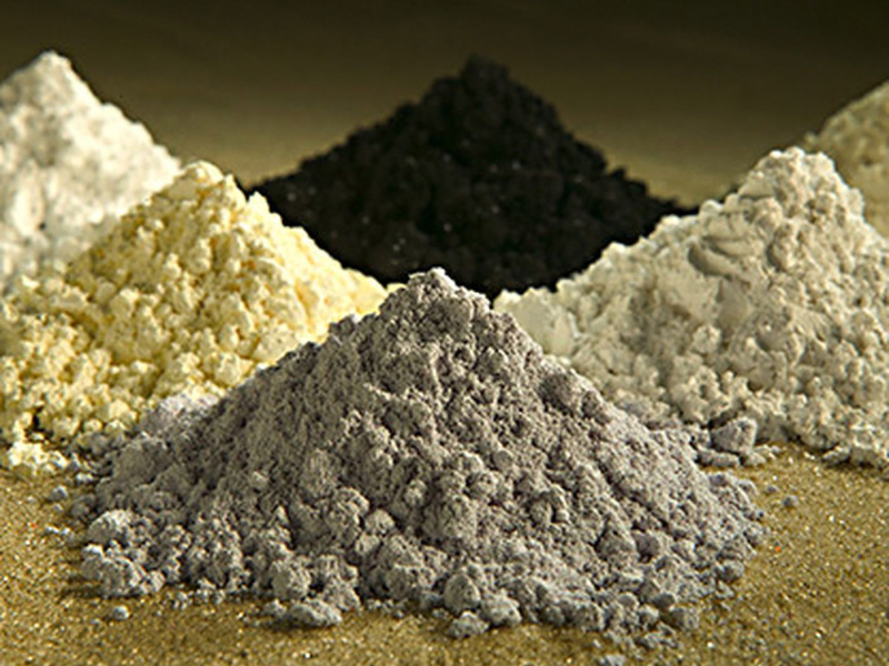 a pile of mineral dust.