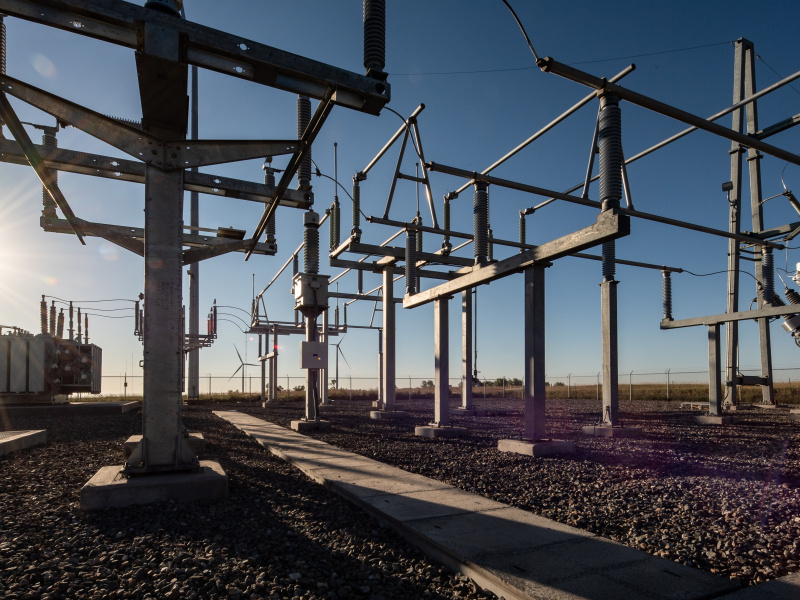 Photo of a grid substation