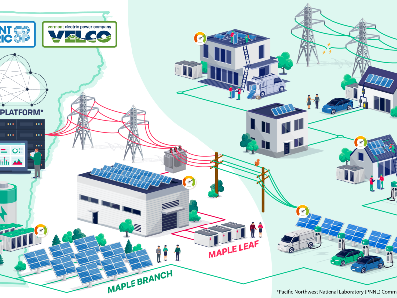 Power grid infographic