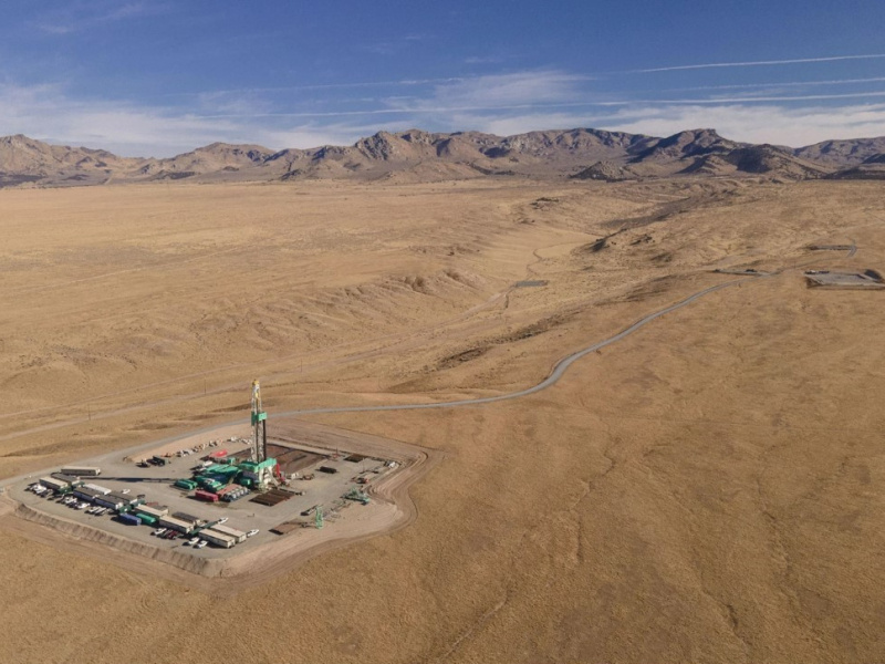 Aerial view of the FORGE site.