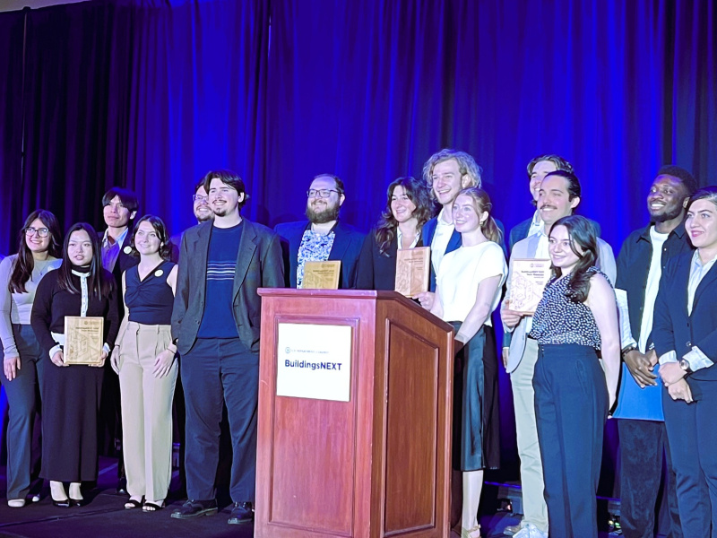 Participants on stage