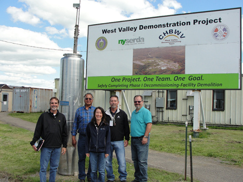 Hanford Site CH2M HILL Plateau Remediation Company employees who visited EM’s WVDP in New York state