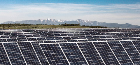 Photo of solar photovoltaic array
