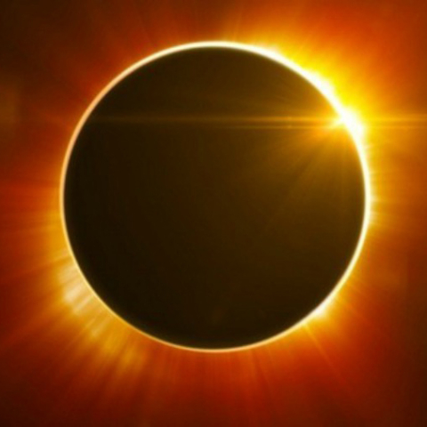 Total eclipse of the sun 